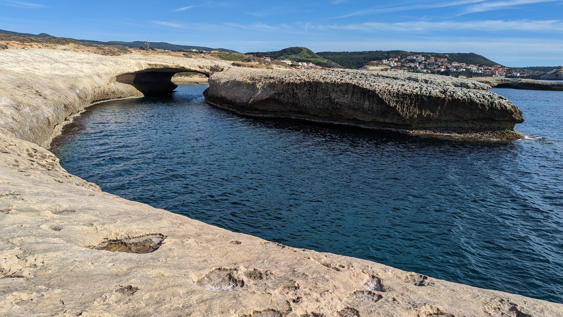 Sea cave on the Sinis coast